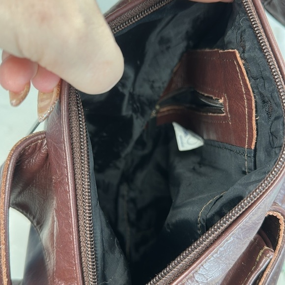 Made in Mexico Leather Sling bag, brown leather sling,bag,, - Picture 9 of 10